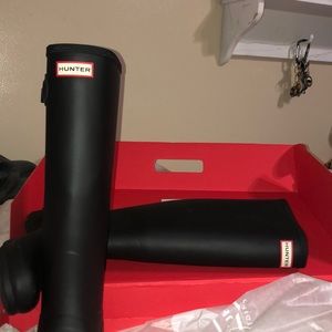 HUNTER Original Tall Matte Black Rain Boots